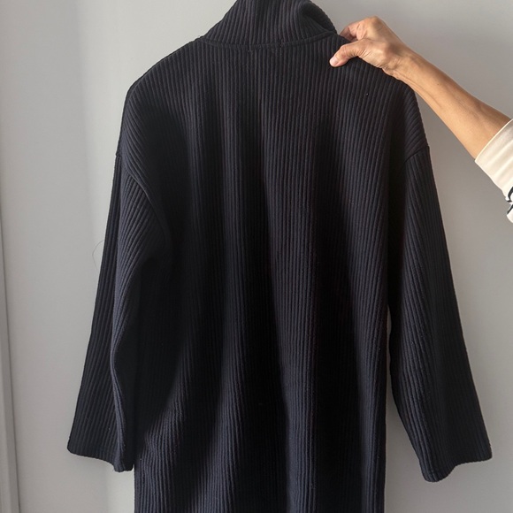 Zara Black Ribbed Jacket - Picture 4 of 4
